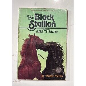 Vintage 1960 WALTER FARLEY Classic THE BLACK STALLION AND FLAME PaperBack BOOK